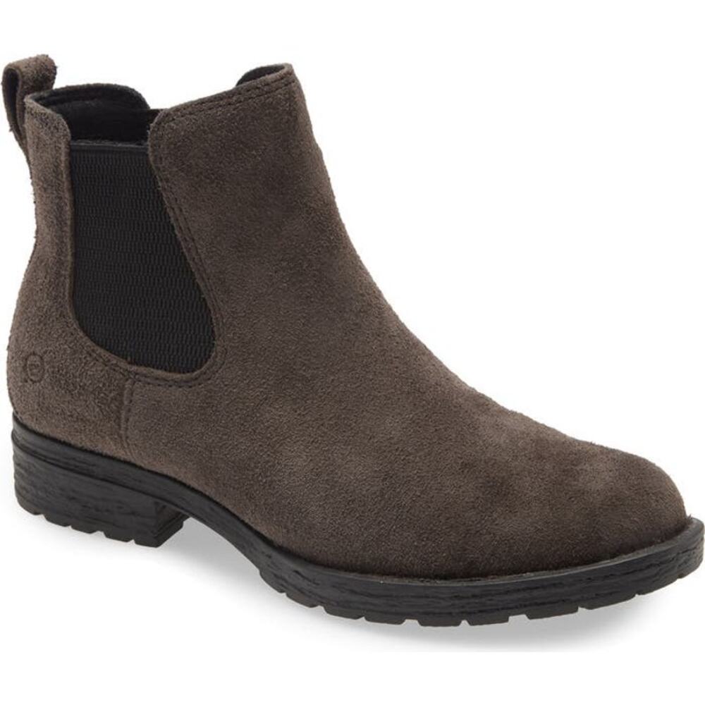 Born Dark Grey Cove Waterproof Suede Leather Ankle Boots Size 9 Men 10.5 Women